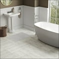thumbnail image 4 of Tapis de bain en polyester gris clair uni 3K Hometrends, 4 of 8