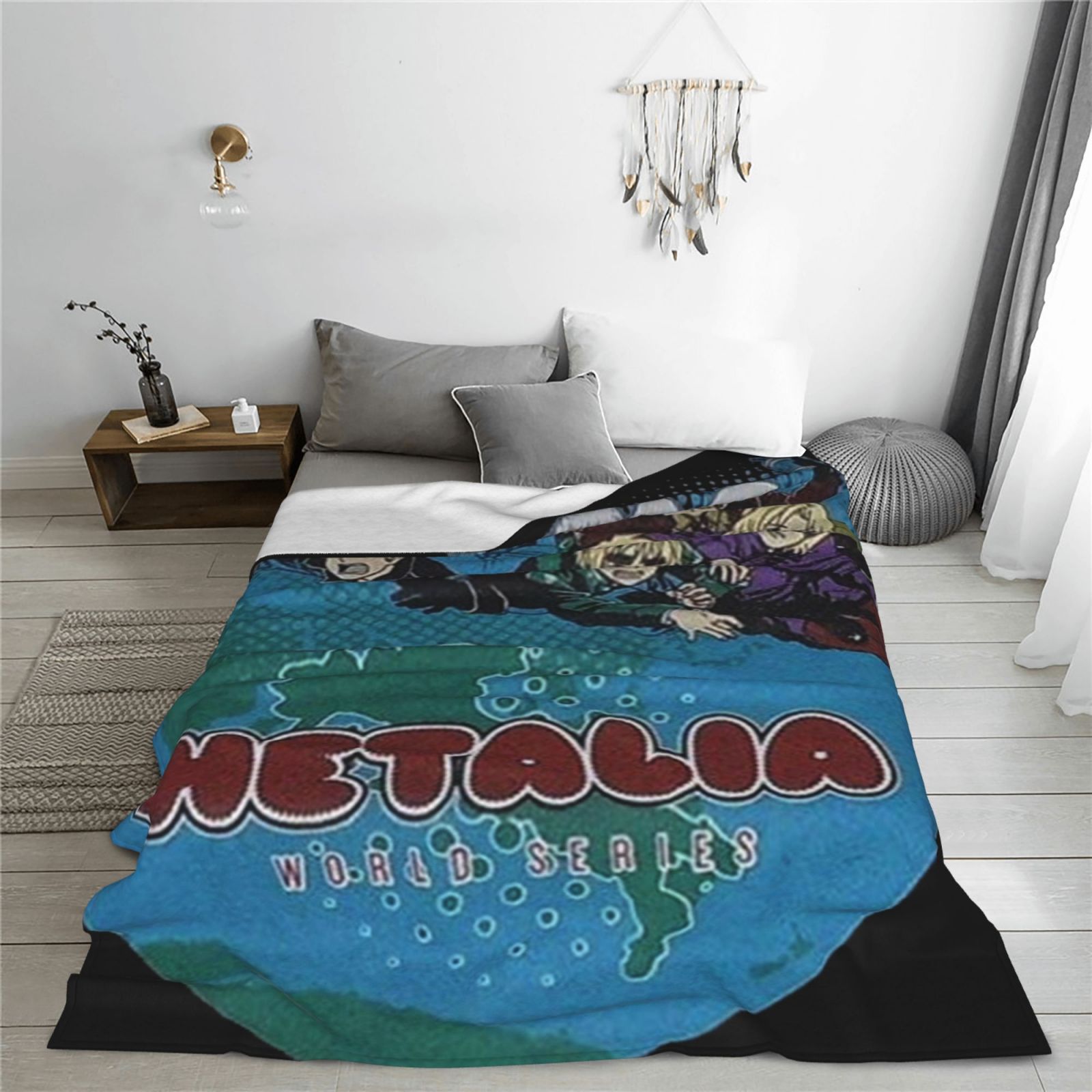 Hetalia World Series Crew Flannel Blanket Funny Ultra-Soft Micro Warm Throw Blanket Fleece Blanket Interesting Gift 50"X40"