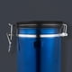 thumbnail image 3 of Recipiente para tarro de café de cocina Recipiente para alimentos secos con taza medidora, para mantener frescos los granos de café y Maci 1800ml azul Soledad Bote de café hermético, 3 of 6