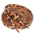 thumbnail image 3 of 1 Pair Leopard Print Shoe Laces for Sneakers Thin Flat Design Trendy Pattern Polyester Cotton Fiber, 3 of 8