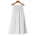 thumbnail image 5 of Mifsaly Summer Skirts for Women Eyelet Embroidered Maxi High Waist Aline Skirt Lightweight Flowy Casual Beach Vacation Trendy Outfits with Pockets M, 5 of 7