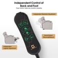 thumbnail image 4 of BarberPub Lay Flat Power Recliner with Hidden Arm Storage, Swivel Tray Table, PU Leather, Grey, 4 of 11