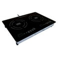 thumbnail image 2 of True Induction Mini Duo MD-2B Portable Counter Inset Double Burner Induction Cooktop, 120V, Black, 2 of 4