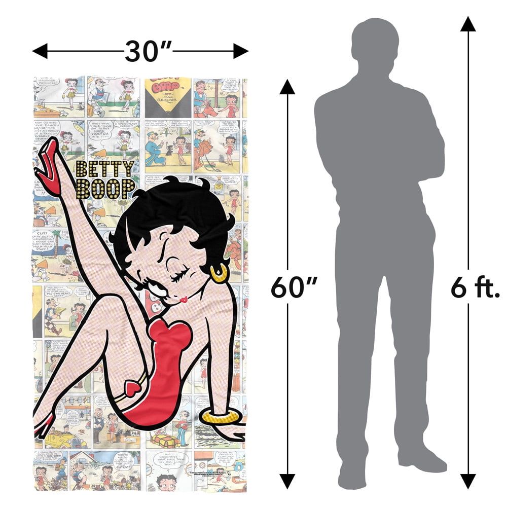 Betty Boop Vintage Strips Officially Licensed Beach Towel 30' X 60'