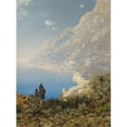 thumbnail image 3 of Edmund Berninger 14x18 Black Modern Framed Museum Art Print Titled - Coast at Amalfi, 3 of 5