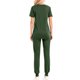 thumbnail image 3 of Traje de Pantalones para Mujeres Profesional Casual Cuello en V Manga Corta con Pantalones Largos, Ropa de Trabajo de Poliéster Ligera de Cuatro Estaciones para Uso Diario Y Casero, 3 of 3