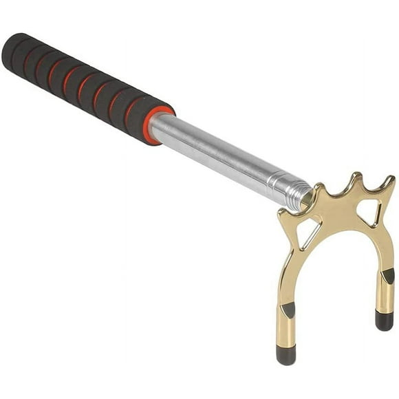 Soporte telescópico de acero inoxidable para taco de billar Marco telescópico para taco de billar Marco de soporte para taco de billar telescópico de varilla Horquilla baja