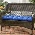 thumbnail image 3 of Greendale Home Fashions Marine Blue 44 x 17 in. Outdoor Bench Seat Cushion, 3 of 9