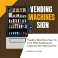 thumbnail image 5 of ADA CENTRAL SIGNS - 6" X4" Vending Machines Sign - Tactile Graphics Grade 2 Braille Text | ADA compliant Wall Mount Plastic Signs For Schools, Offices, Businesses, Apartments & Restaurants, 5 of 7