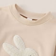 thumbnail image 5 of Baby Easter Outfit Bunny Embroidery Baby Girl Easter Romper Bodysuit Jumpsuit Clothes 0-3 Months, 5 of 7