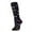 Black, variant on Women Fashionable Casual Calf Socks and Knee High Socks Soft Breathable Cotton Warm Knit Socks