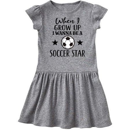 

Inktastic Future Soccer Star Gift Toddler Girl Dress