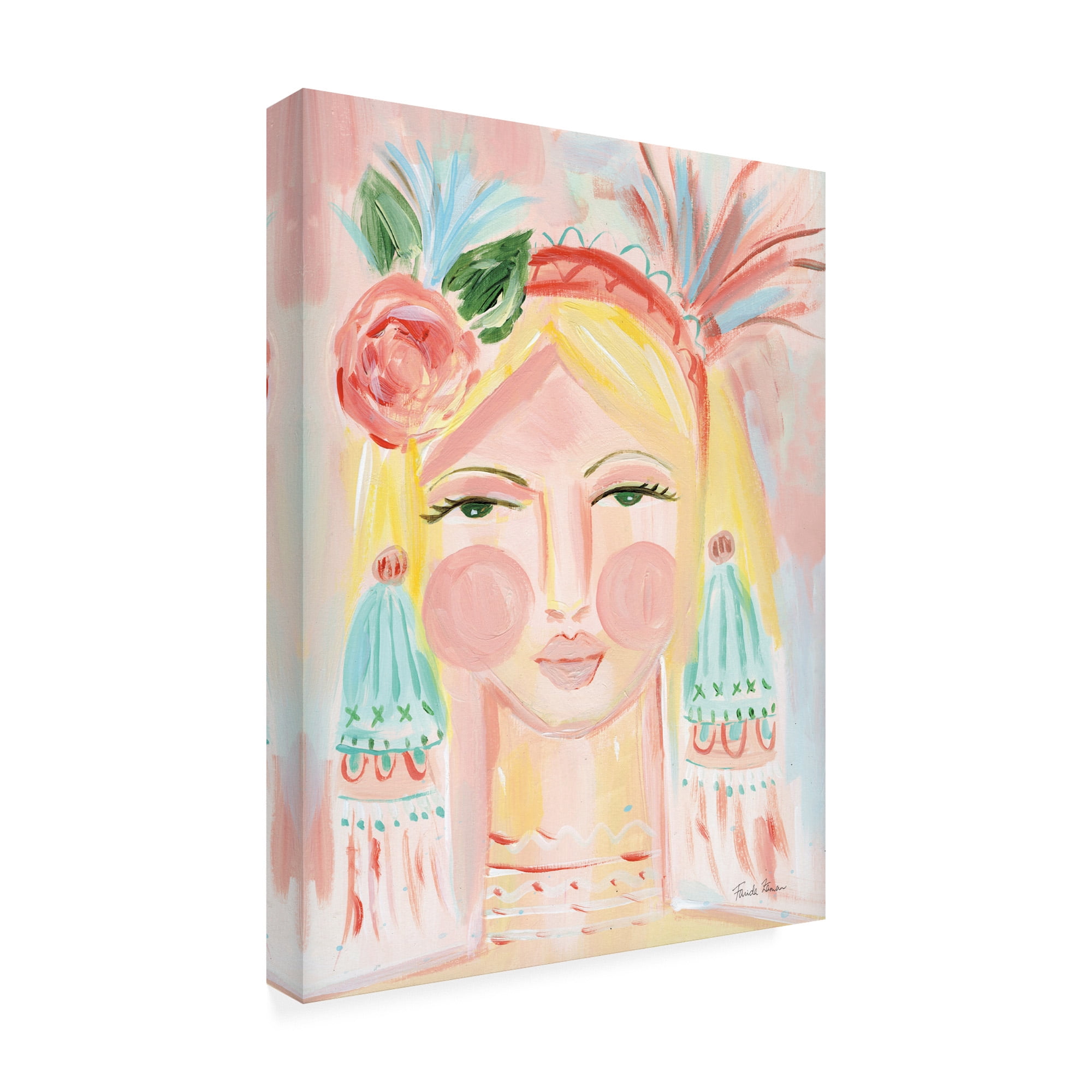 Trademark Fine Art 'Fresh Face II' Canvas Art by Farida Zaman
