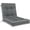 dark gray, variant on Favoyard Indoor/Outdoor Chair Cushion 21 x 17 Inch, 3-Year Fade-Resistant & Water-Resistant Outdoor Chair Cushions for Patio Furniture