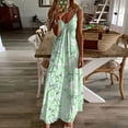 thumbnail image 2 of Enjoytime Plus Size Dresses For Women V-Neck Boho Flower Printed Seaside Dress Spaghetti Strap Loose Soft Flowy Womens Beach Dresses Outfits 2024, 2 of 5