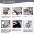 thumbnail image 6 of AuraLane Recliner Chair Cover,3 Piece Stretchable Slipcover with Storage Pockets,Anti-Slip Furniture Protector for Kids and Pets(1 Seater), 6 of 8