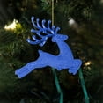thumbnail image 7 of 6PCS Christmas Hanging Ornaments Christmas Tree Ornament Glitter Geetery Hanging Ornaments Xmas Holiday Home Decor/ Christmas Tree Deer Ornaments Blue 6Cm Beads Deer 6 Pack Opp, 7 of 7