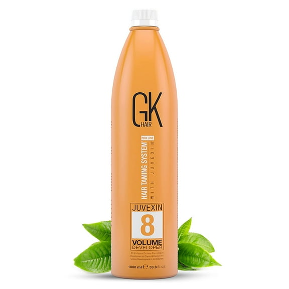 Global Keratin GK HAIR Professional Hair Creme 8 Volume Developer 33.8 Fl Oz for Hair Coloring Bleach - High-Performance Long Lasting Semi-Permanent Hair Color Toner Dye
