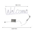 thumbnail image 5 of Welcome Neon Sign LED Lamp Battery Powered Creative Shape Flicker Free Decorative Bedside Neon Sign Light Ornament QingHai, 5 of 5