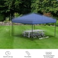 thumbnail image 4 of EastVita 10x10 Pop Up Awning with 4 Sidewalls 4 Ground Stakes 4 Ropes 4 Sandbags Blue, 4 of 7