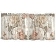thumbnail image 7 of Yayeee Kitchen Curtains Set of 2 Light Filtering 57"x24" Over Sink Window Panels, Lace and Floral, 7 of 7