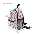 thumbnail image 3 of FORMRS Kids School Backpack with Front Zippered Pocket 12" Student Travel Daypack, Beige Retro Pattern, 3 of 6