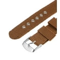 thumbnail image 5 of Uxcell Brown Nylon Watch Band 16mm Width Soft and Comfortable Nylon Strap with Silver Buckle, 5 of 6