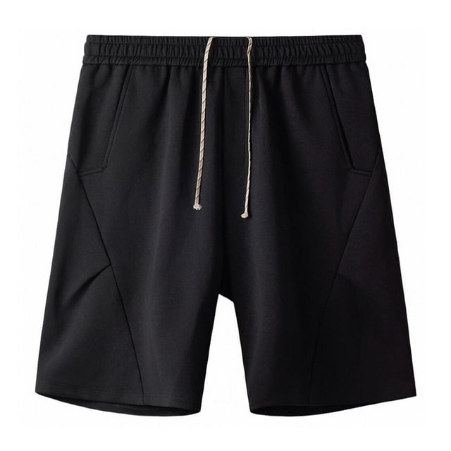 pstuiky Pantalones cortos para hombre, Pantalones deportivos de verano para hombre, finos, de color liso, con cintura elástica y bolsillo Pantalones cortos de entrenamiento