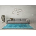 thumbnail image 3 of Ahgly Company Indoor Rectangle Oriental Light Blue Traditional Area Rugs, 3' x 5', 3 of 4