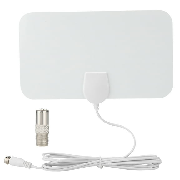 Digital Indoor HDTV Antenna 1080p Multi-directional Antenna with IEC Connector White