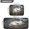 thumbnail image 3 of Coolnut Kitchen Rugs 2 Piece Waterproof Non Slip Kitchen Mat Heaven Cloud Bird Kitchen Rug Set for Sink Office Kitchen Cafe, 19.7"x47.2"+19.7"x27.6" Home Decor Gifts, 3 of 7
