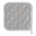 thumbnail image 2 of Contemporary Home Living Terry Cotton Kitchen Potholders - 7" - White - Set of 3, 2 of 5