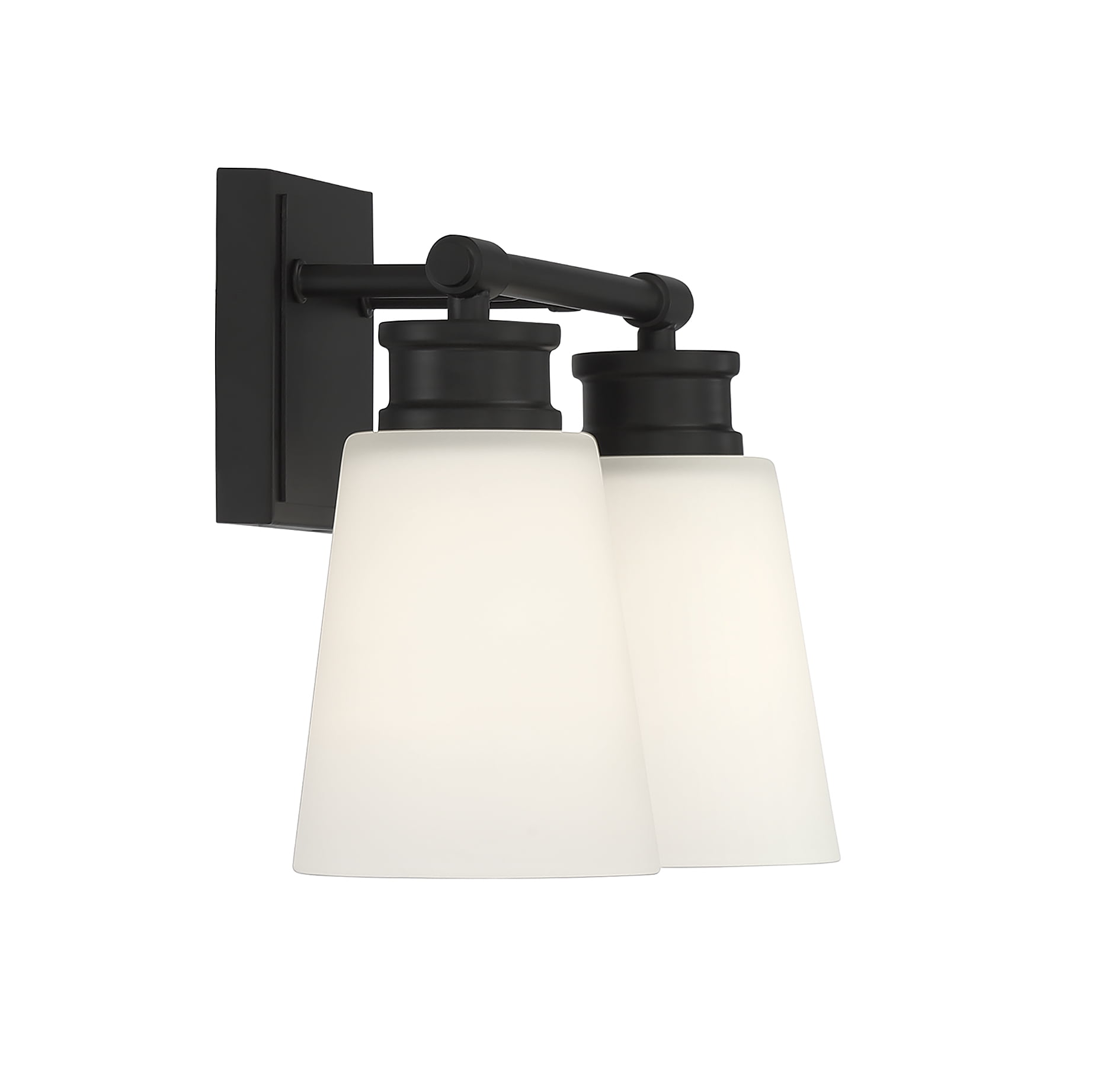 Trade Winds Billie 2-Light Bathroom Vanity Light in Matte Black