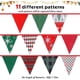 thumbnail image 3 of 40 Feet Christmas Fabric Pennants Banner Triangle Flag Vintage Christmas Bunting 42 Pieces Vintage Style Santa Christmas, 3 of 5