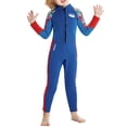 thumbnail image 2 of Traje de neopreno para niños Trajes de neopreno en agua fría Traje de baño de cuerpo completo Traje de sol Traje de buceo Rush Azul, 2 of 8