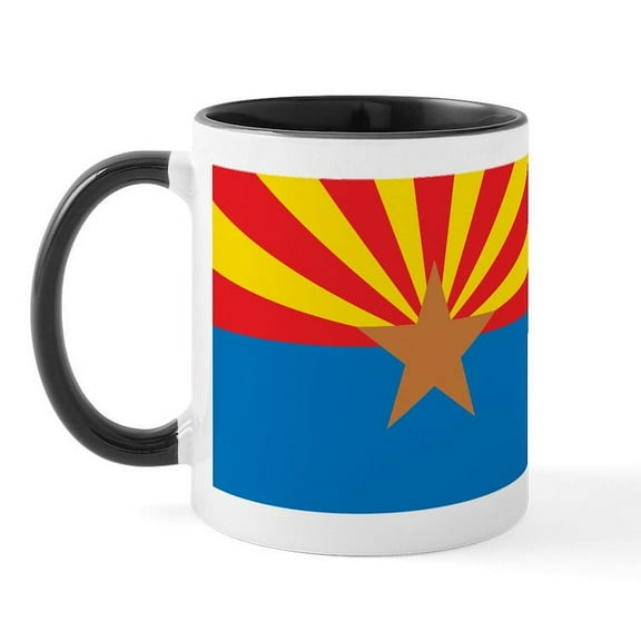 CafePress - Arizona Flag Mug - 11 oz Ceramic Mug - Novelty Coffee Tea Cup