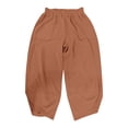 thumbnail image 3 of WILLBEST Pantalones Casuales elegantes para Mujer, Largos, Holgados, de Pierna Ancha, con Cintura Elástica y Bolsillos para Mayor Comodidad Diaria. Extra Grande, 3 of 3