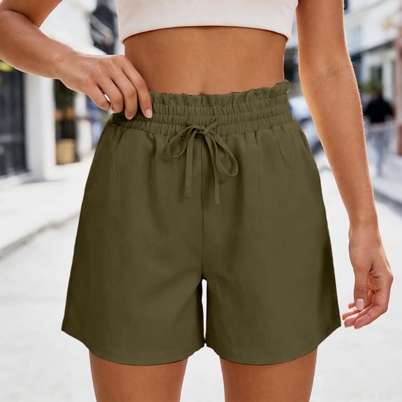 HAIJIE Women Swim Shorts Casual Shorts Drawstring Womens Board Shorts for Women Girls Summer Pull on Short