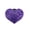 Purple, variant on Scented Diffuser with Rhinestone Heart Shaped Charm A Decorative Holder