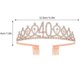 thumbnail image 3 of Tiara de cumpleaños de oro rosa para mujer, corona, diadema, decoración para cumpleaños número 30, 40, 50, 60, 70 y 80., 3 of 4