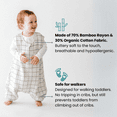 thumbnail image 5 of Tealbee Dreamsuit - Bamboo Sleep Sack with Legs - (0.8 Tog) Checkered 2T-3T, 5 of 11
