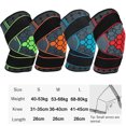 thumbnail image 2 of Tongliya 1pcs Genouillère en Nylon, Sangle Pressurisée pour Basketball, Protection de Jambe Tricotée, Rouge_TG, 2 of 8