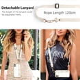 thumbnail image 5 of for iPhone 12 Case, Cute Heart Design Wristband Lanyard Cross Body Strap Electroplated Camera Protection Shockproof Protective Case Women Girls for iPhone 12 6.1"-White, 5 of 16