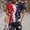 Shirts-A013Red, variant on Gamivast Patriotic American Flag for Men T Shirt Vintage Vertical Painted Graphic Short Sleeve Crewneck Casual Fit Summer Independence Day Holiday Shirts Tops Tees