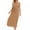 Khaki, variant on Conservative Dress Regular Fit Sleeveless Crew Neck 2026 Summer Plus Size Spring Dresses Solid Color Modest Dress Fashion for Business and Casual Green XL
