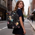 thumbnail image 3 of Uorisanigo Black Space Dinosaur Kids School Backpack Lightweight Breathable Daypack with Adjustable Straps, Large Capacity Bookbag for Hiking Camping and Travel, 3 of 7
