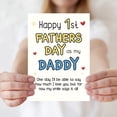 thumbnail image 5 of First Fathers Day Card, First Fathers Day Card Gifts for New Dad, Happy 1st Father's Day Cards Gift for New Dad Daddy Husband, Funny 1st Father's Day Cards Decorations from Baby Daughter Son, 5 of 6