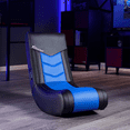 thumbnail image 4 of X Rocker Solo Floor Rocker Gaming Chair with RGB Lighting, Blue, 4 of 7