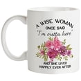 thumbnail image 1 of Taza de café Wise Woman, diseño floral, 350 ml, cerámica, 1 of 2