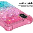thumbnail image 4 of Samsung Galaxy A01 Core Case,Creativity Clear Gradient Quicksand Glitter Flowing Liquid Floating TPU Case Bling Diamond Sparkle Cover for Samsung Galaxy A01 Core JB Powder Blue, 4 of 14